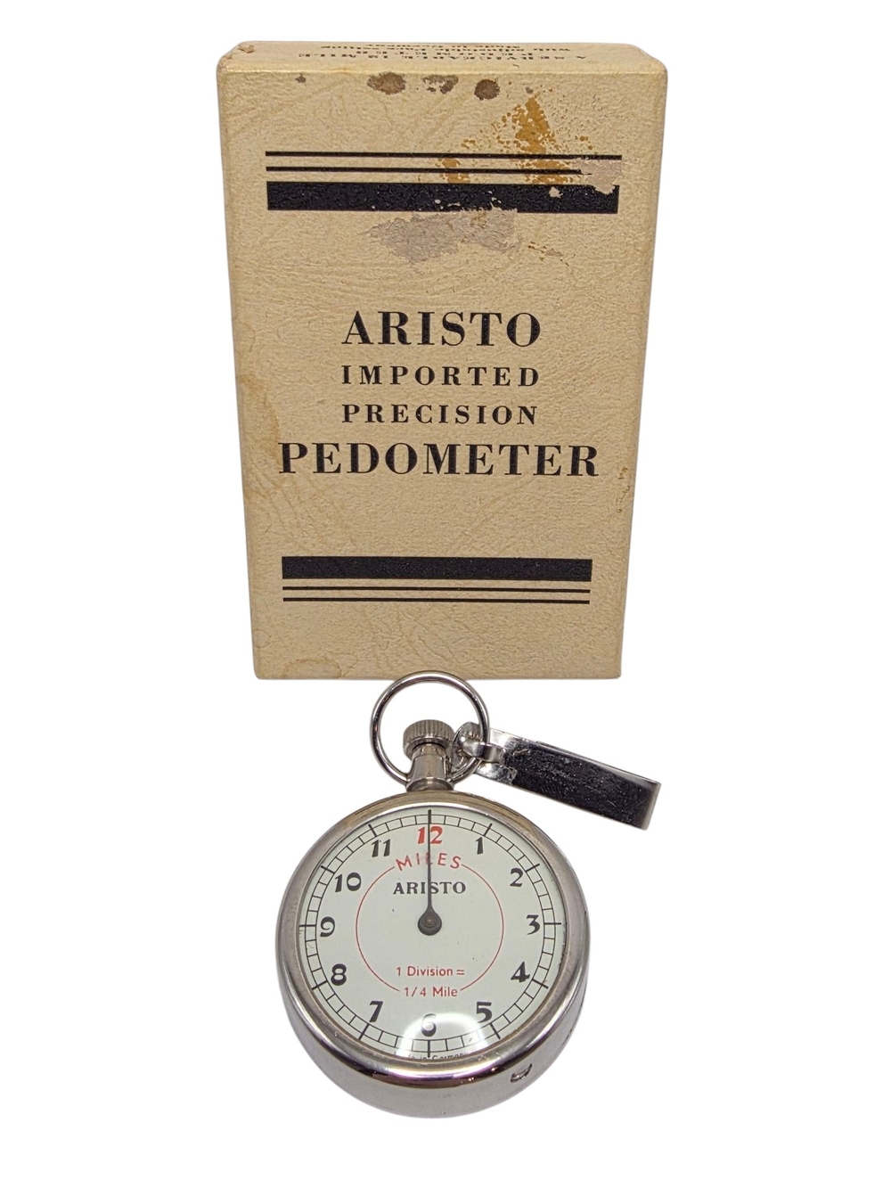 VTG Aristo Imported Precision Pedometer No 98 Made In Germany w/ Box Exercising